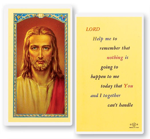Lord Help Me To Remember Laminated Prayer Card - 25 Cards Per Pack .80 per card