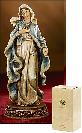 Immaculate Heart of Mary Statue - 6&quot;H - Multi-Color