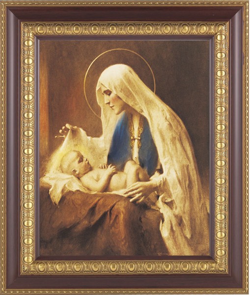 Madonna Adoring the Christ Child 8x10 Framed Print Under Glass - #126 Frame