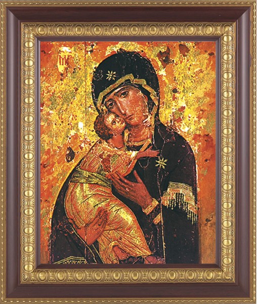 Our Lady of Vladimir 8x10 Framed Print Under Glass - #126 Frame