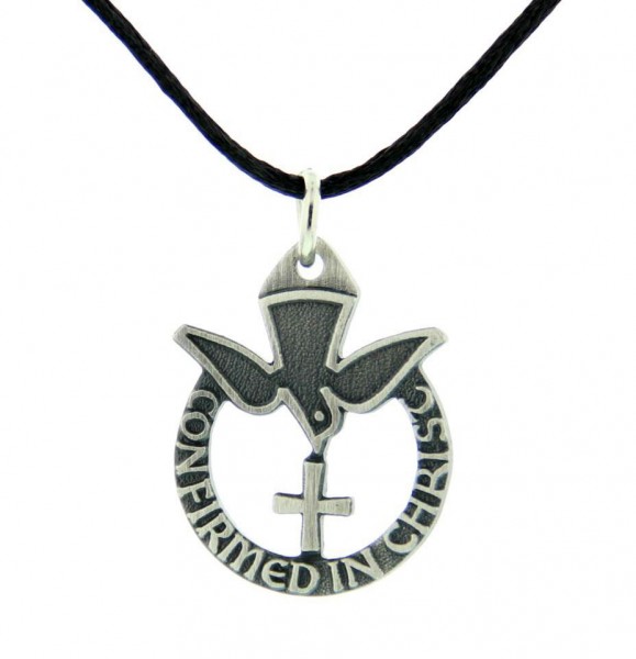 Confirmed in Christ Pendant - Pewter