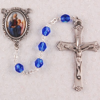 St. Anne Rosary - Blue