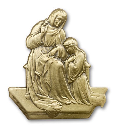 St. Ann Visor Clip - Antique Gold