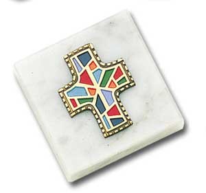 Monogram of Christ Paperweight - Multi-Color