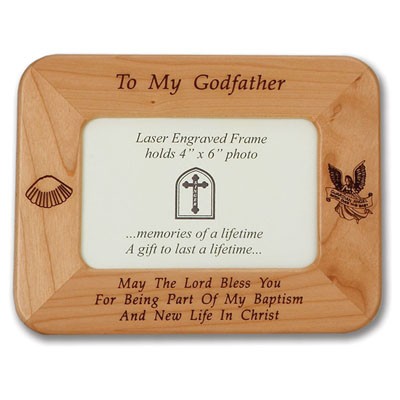Godfather Photo Frame Maple Wood  - Light Brown