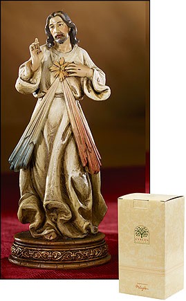 Divine Mercy Statue - 6.5&quot;H - Multi-Color