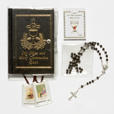 Boy's First Communion Gift Set with Mass Book - Multi-Color