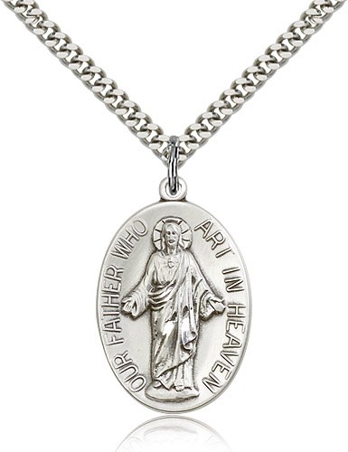 Our Father Pendant - Sterling Silver