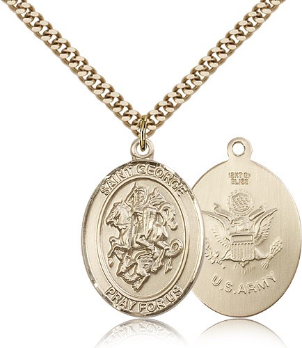 St. George Army Medal - 14KT Gold Filled