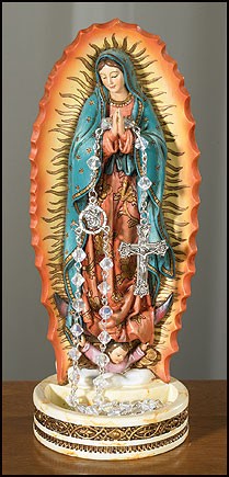 Our Lady of Guadalupe Rosary Holder - 8&quot;H - Multi-Color
