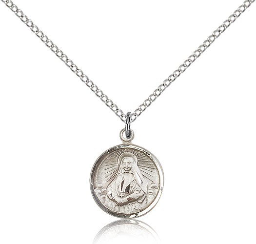 Petite St. Frances Xavier Cabrini Necklace - Sterling Silver