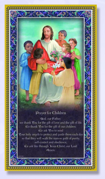 Prayer For Children Italian Prayer Plaque - Multi-Color
