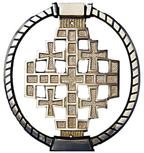 Jerusalem Cross Door Knocker - Bronze