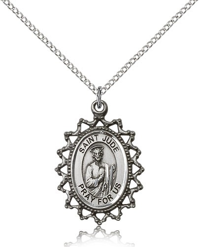 Women's St. Jude Medal - Sterling Silver
