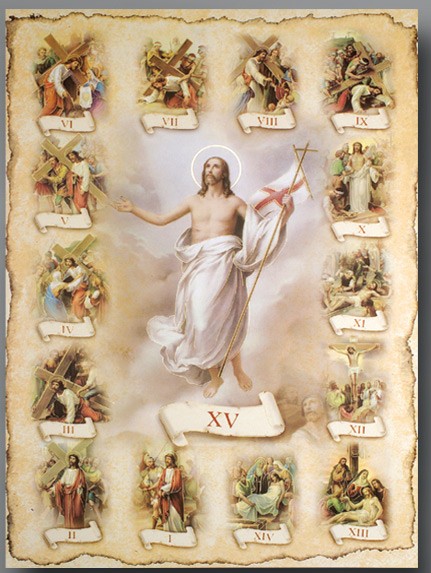 Stations of the Cross Large Poster - Full Color