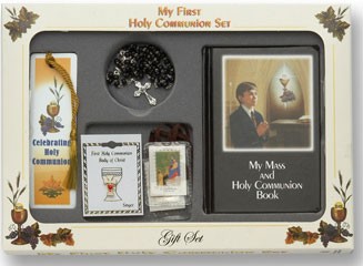 Boy's &quot;My First Holy Communion Gift Set&quot; - Black