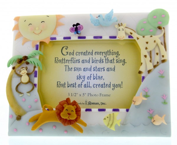 God Created Everything Photo Frame - Multi-Color