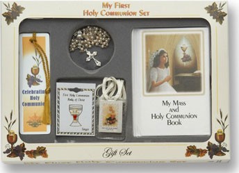 Girl's 'My First Holy Communion Gift Set&quot; - White