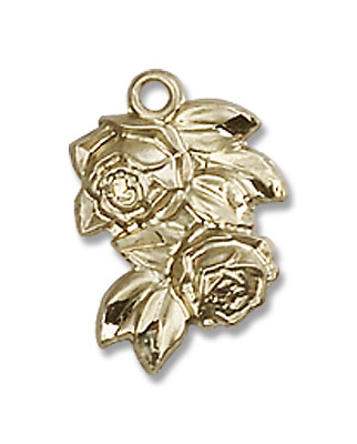 Petite Rose Pendant - 14K Solid Gold