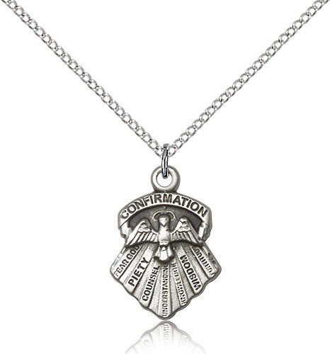 Women's Seven Gifts Confirmation Pendant - Sterling Silver