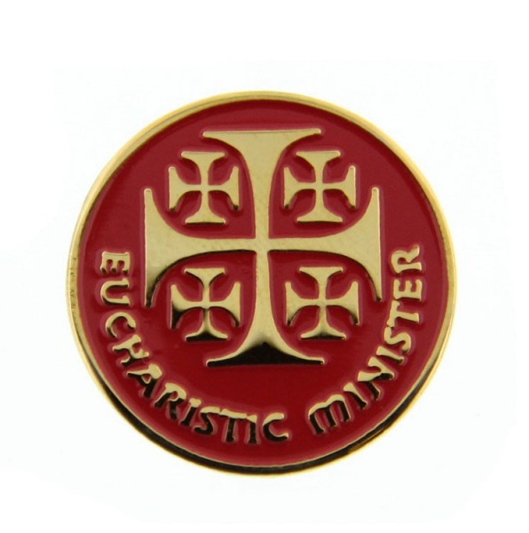 Eucharistic Minister Lapel Pin - Red