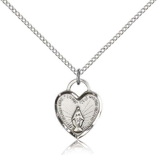 Miraculous Heart Pendant - Sterling Silver