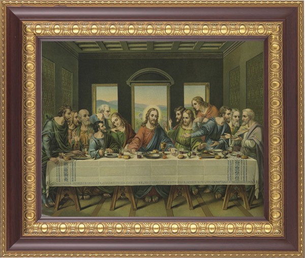 Last Supper 8x10 Framed Print Under Glass - #126 Frame