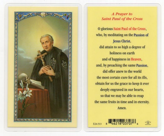A Prayer To St. Paul Laminated Prayer Card - 25 Cards Per Pack .80 per card