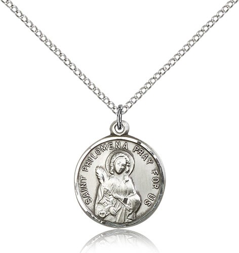 Women's St. Philomena Medal - Sterling Silver