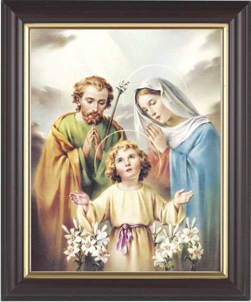 Holy Family 8x10 Framed Print Under Glass - #133 Frame