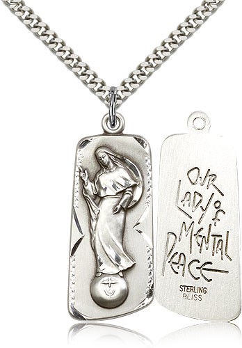 Our Lady of Mental Peace Medal - Sterling Silver