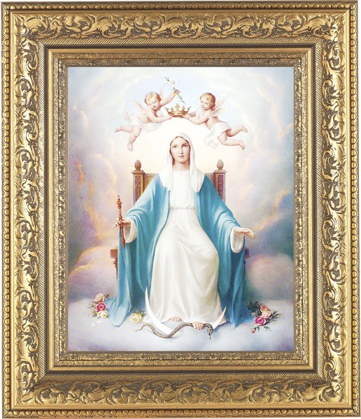 Queen of Heaven 8x10 Framed Print Under Glass - #115 Frame