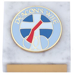 Deacon's Wife Paperweight - White