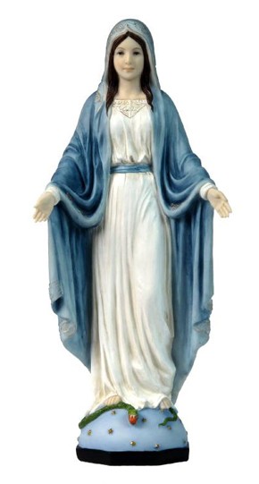 Our Lady of Grace Statue - 10 Inches - Multi-Color