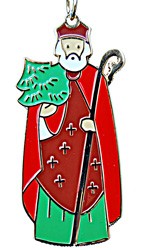 St. Nicholas Ornament - Red | Green | Silver