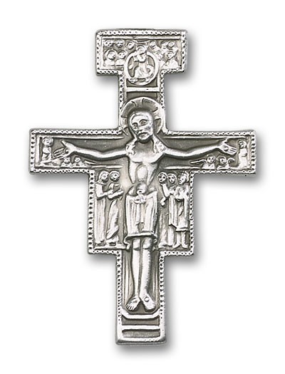 San Damiano Visor Clip - Antique Silver