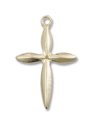 Women's Elegant Cross Necklace - 14K Solid Gold