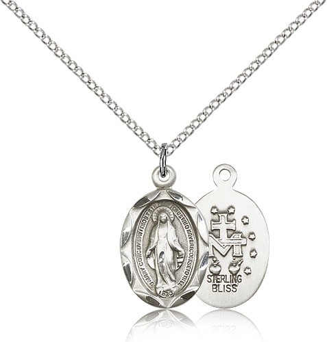 Women's Miraculous Medal - Sterling Silver