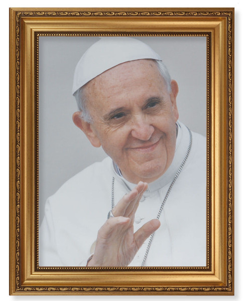 Pope Francis 12x16 Framed Canvas - #131 Frame