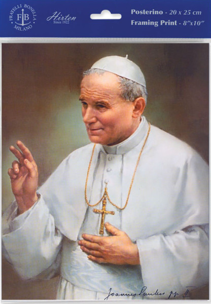 Pope John Paul II Print - Sold in 3 per pack - Multi-Color