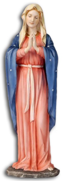 Praying Madonna Statue - 11.75 Inches - Multi-Color