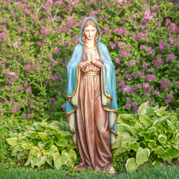 Praying Madonna Statue 37.5 Inches - Multi-Color
