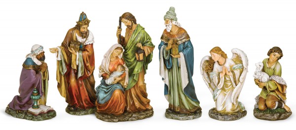 Resin Nativity Set - 16 inch - Multi-Color