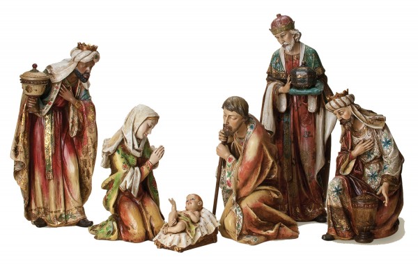 Resin Nativity Set - 20 inch - Multi-Color
