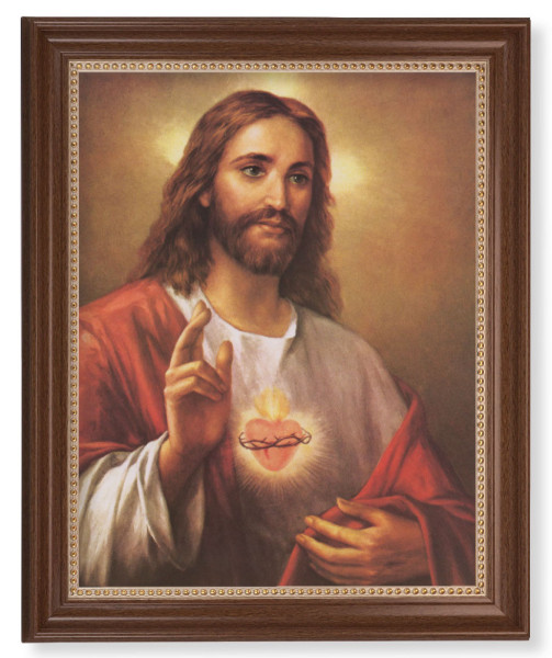 Sacred Heart of Jesus La Fuente 11x14 Framed Print Artboard - #127 Frame