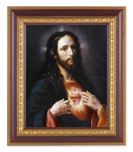Sacred Heart of Jesus Wingate 8x10 Framed Print Under Glass - #126 Frame