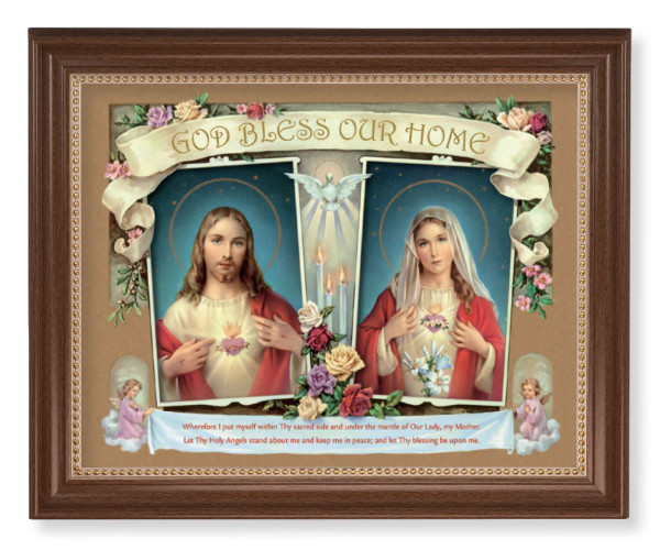 Sacred Hearts House Blessing 11x14 Framed Print Artboard - #127 Frame