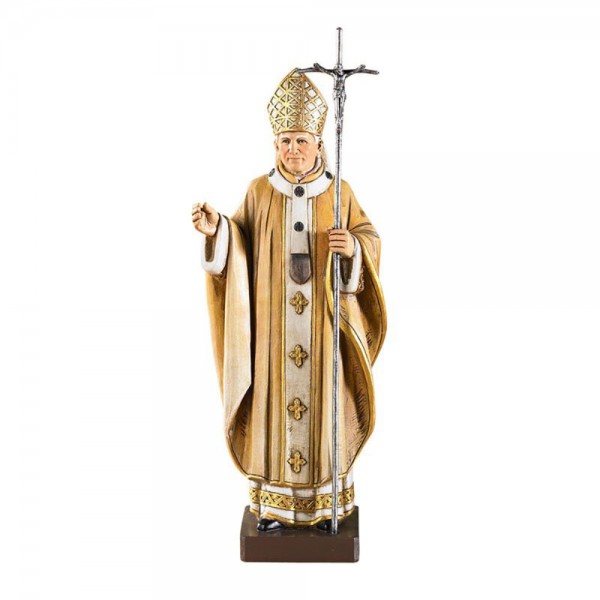 Saint John Paul II 9 Inch High Statue - Full Color