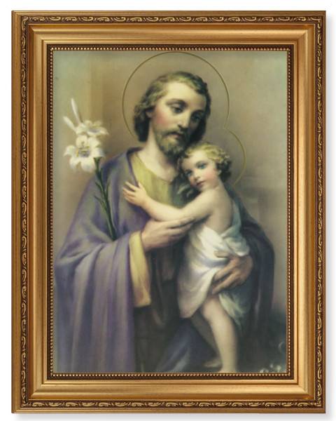 Saint Joseph 12x16 Framed Print Artboard - #131 Frame