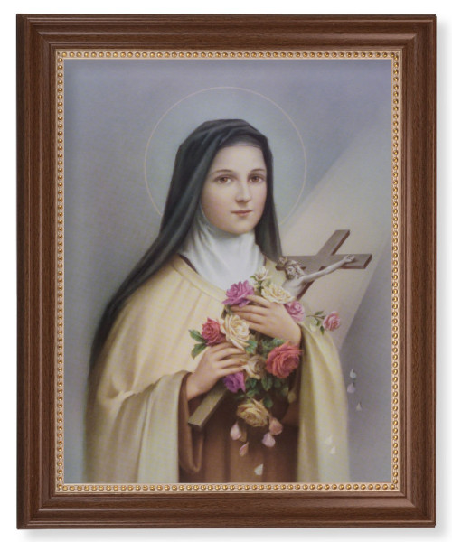 Saint Therese the Little Flower 11x14 Framed Print Artboard - #127 Frame